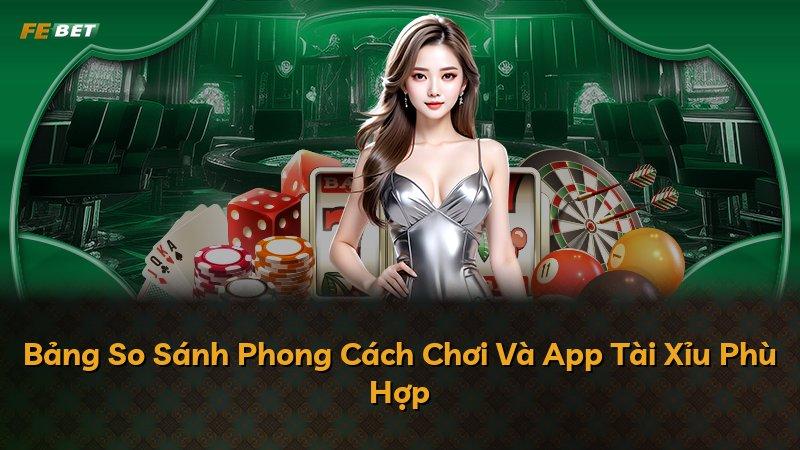 Bảng So Sánh Phong Cách Chơi Và App Tài Xỉu Phù Hợp