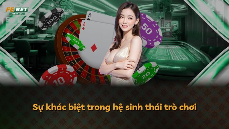 Sự khác biệt trong hệ sinh thái trò chơi