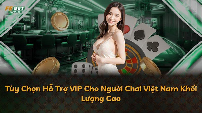 Tùy Chọn Hỗ Trợ VIP Cho Người Chơi Việt Nam Khối Lượng Cao